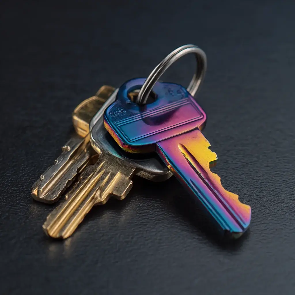 Bunter Schlüsselbund